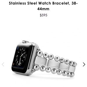 Lagos Stainless Steel Apple Watch band.